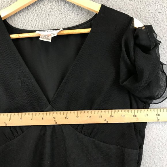 Vintage Bloomingdales Silk Skater Dress size 10 - Picture 4 of 8